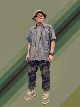 「Retrodandy」｜Colorholic manさん（メンズ・172cm）の夏コーディネート