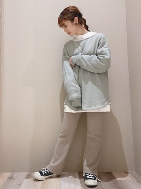 「ステッチ」｜「アイテム（その他）」を使った、minoriさん（レディース・147cm）の冬コーディネート