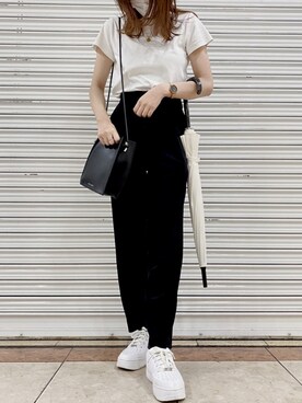 「Daniel Wellington（ダニエルウェリントン）の販売終了クラシックペティット アッシュフィールド32mm（アナログ腕時計）」を使った、Rikoさん（レディース・163cm）の秋コーディネート