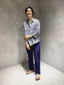 AURALEE（オーラリー）の「【AURALEE】ダブルクロス ヘンリーネックT