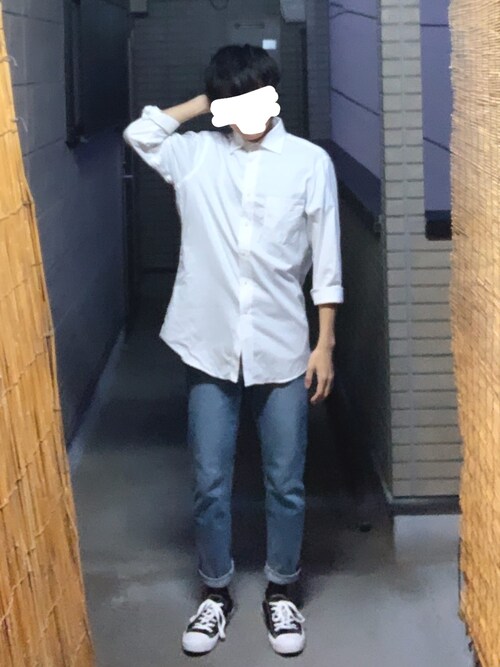 みーま ユニクロのシャツ ブラウスを使ったコーディネート Wear