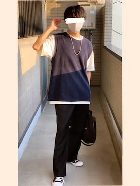 「インターファクトリー」｜みーまさん（メンズ・167cm）の夏コーディネート