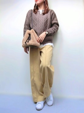 ＊𝒂𝒎𝒆𝒍𝒊𝒆𝒆＊さん（レディース・158cm）の冬コーディネート