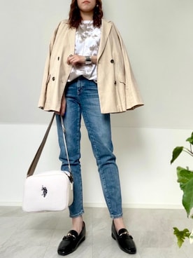 「AmbreNeige」｜「アイテム（その他シューズ）」を使った、＊𝒂𝒎𝒆𝒍𝒊𝒆𝒆＊さん（レディース・158cm）の春コーディネート