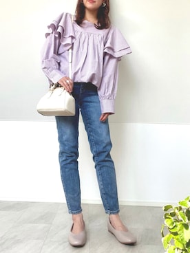 ＊𝒂𝒎𝒆𝒍𝒊𝒆𝒆＊さん（レディース・158cm）の春コーディネート