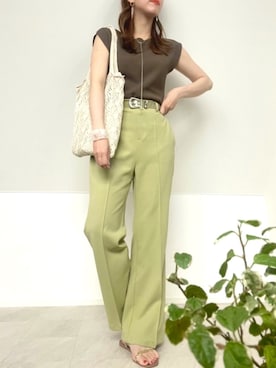 「URBAN RESEARCH（アーバンリサーチ）のアイテム（ピアス（両耳用））」を使った、＊𝒂𝒎𝒆𝒍𝒊𝒆𝒆＊さん（レディース・158cm）の春コーディネート