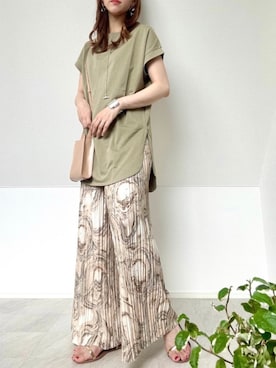 「GeeRA」｜「アイテム（その他）」を使った、＊𝒂𝒎𝒆𝒍𝒊𝒆𝒆＊さん（レディース・158cm）の春コーディネート