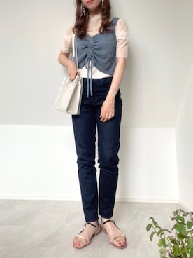 「AmbreNeige」｜「アイテム（その他トップス）」を使った、＊𝒂𝒎𝒆𝒍𝒊𝒆𝒆＊さん（レディース・158cm）の夏コーディネート