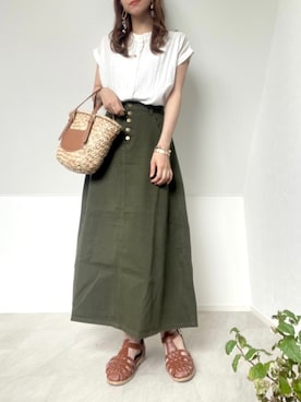 ＊𝒂𝒎𝒆𝒍𝒊𝒆𝒆＊さん（レディース・158cm）の夏コーディネート