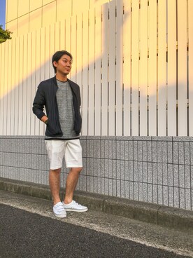 「BLACK LABEL CRESTBRIDGE（ブラックレーベル・クレストブリッジ）のアイテム（ブルゾン）」を使った、HisayukiOguriさん（メンズ・178cm）の夏コーディネート