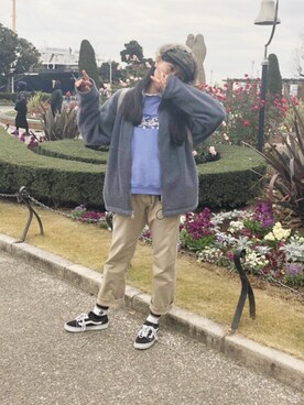 「Lands' End（ランズエンド）のアイテム（ジャケット/アウター）」を使った、こゆきさん（レディース・170cm）の冬コーディネート