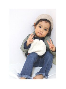 「シンプルおしゃれが好き」｜antokiさん（キッズ・80cm）の秋コーディネート