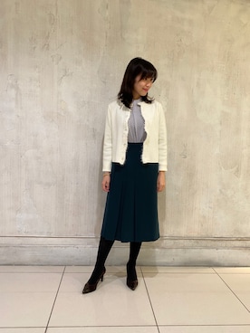 「NARACAMICIE（ナラカミーチェ）のアイテム」を使った、HONDAさん（レディース・154cm）の秋コーディネート