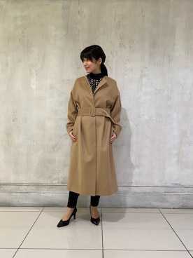 「ナラカミーチェ」｜「アイテム（その他アウター）」を使った、HONDAさん（レディース・154cm）の秋コーディネート