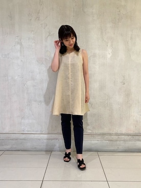 「NARACAMICIE（ナラカミーチェ）のアイテム」を使った、HONDAさん（レディース・154cm）の春コーディネート