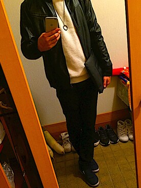 「RODEO（ロデオ）のアイテム」を使った、はるたさん（メンズ・181cm）の冬コーディネート