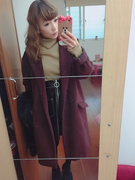 「working style」｜「アイテム（ダッフルコート）」を使った、歆さん（レディース・148cm）の冬コーディネート