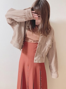 「Lee（リー）のアイテム（ブルゾン）」を使った、りーたんさん（レディース・151cm）の秋コーディネート