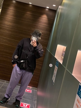 「NERDY（ノルディ）のアイテム（バッグ）」を使った、つにゃさん（メンズ・167cm）の秋コーディネート