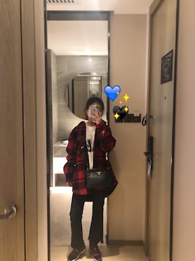 「PLAYNOMORE（プレイノーモア）のアイテム」を使った、😄さん（レディース・158cm）の冬コーディネート