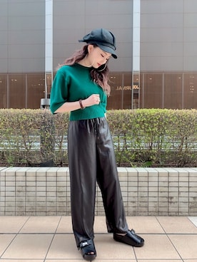「ジーナシス」｜「アイテム（腕時計）」を使った、FUKAさん（レディース・158cm）の春コーディネート