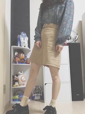 「アパレルスタッフ」｜「アイテム（その他シューズ）」を使った、きっくさん（レディース・153cm）の冬コーディネート
