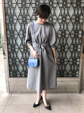 Ships シップス の 手洗い可能 千鳥ハイネックワンピース ワンピース Wear