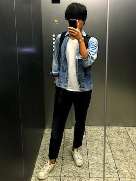 「スタンスミス」｜ぶちさん（メンズ・176cm）の秋コーディネート