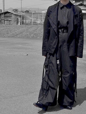 「Ann DEMEULEMEESTER（アンドゥムルメステール）のアイテム（ジャケット/アウター）」を使った、きり。さん（メンズ・164cm）の春コーディネート