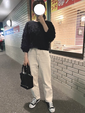 「CONVERSE（コンバース）のconverse（コンバース） ALL STAR OX（オールスターOX）（スニーカー）」を使った、yuさん（レディース・158cm）の夏コーディネート