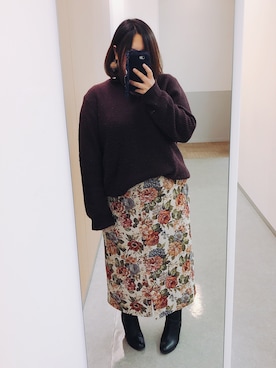 繭さん（レディース・159cm）の冬コーディネート