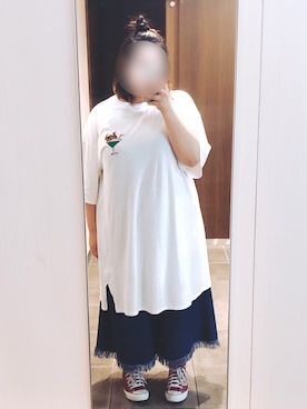 「PUNYUS（プニュズ）のアイテム（ワンピース/ドレス）」を使った、繭さん（レディース・160cm）の夏コーディネート