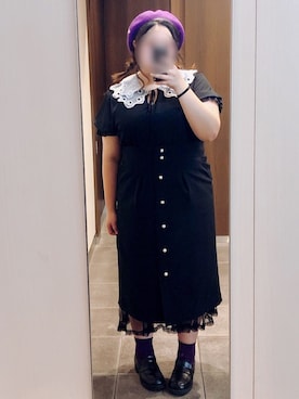 「Guess（ゲス）のアイテム（ハンチング/ベレー帽）」を使った、繭さん（レディース・159cm）の秋コーディネート