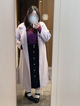 「MARC JACOBS（マークジェイコブス）のアイテム（トートバッグ）」を使った、繭さん（レディース・159cm）の冬コーディネート