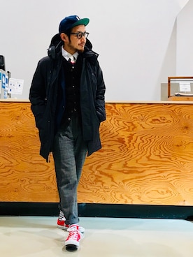 「THE SHOP TK （ザ ショップ ティーケー ）のアイテム（その他アウター）」を使った、soulmanさん（メンズ・163cm）の冬コーディネート