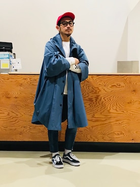 「袖プリント」｜soulmanさん（メンズ・163cm）の冬コーディネート
