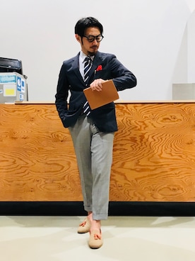 「タッセルローファー」｜「アイテム（その他）」を使った、soulmanさん（メンズ・163cm）の冬コーディネート