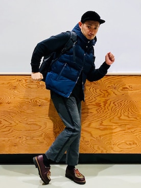 「パラブーツ」｜「アイテム（その他アウター）」を使った、soulmanさん（メンズ・163cm）の秋コーディネート