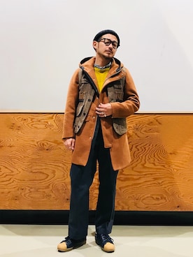 「スーパースター」｜「アイテム（ニットキャップ/ビーニー）」を使った、soulmanさん（メンズ・163cm）の冬コーディネート