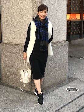 「おとなコーデ」｜「アイテム（その他アウター）」を使った、la gracieuxさん（レディース・165cm）の秋コーディネート