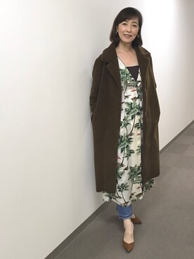 「ガラワンピース」｜la gracieuxさん（レディース・165cm）の冬コーディネート