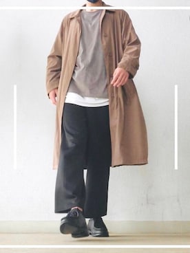 「LONDONFOG（ロンドンフォグ）のアイテム（ジャケット/アウター）」を使った、まいこさん（メンズ・183cm）の春コーディネート