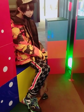 「BALENCIAGA」｜「アイテム（ダウンベスト）」を使った、くろみさん（メンズ・164cm）の冬コーディネート