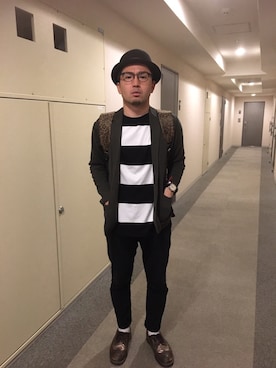 「Empty（エンプティ）のアイテム」を使った、青井貴治（ヴェートーベン）さん（メンズ・171cm）の秋コーディネート