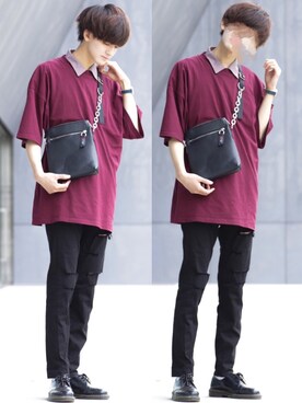 ブーツを使った バスクマゼンタ のメンズ人気ファッションコーディネート Wear