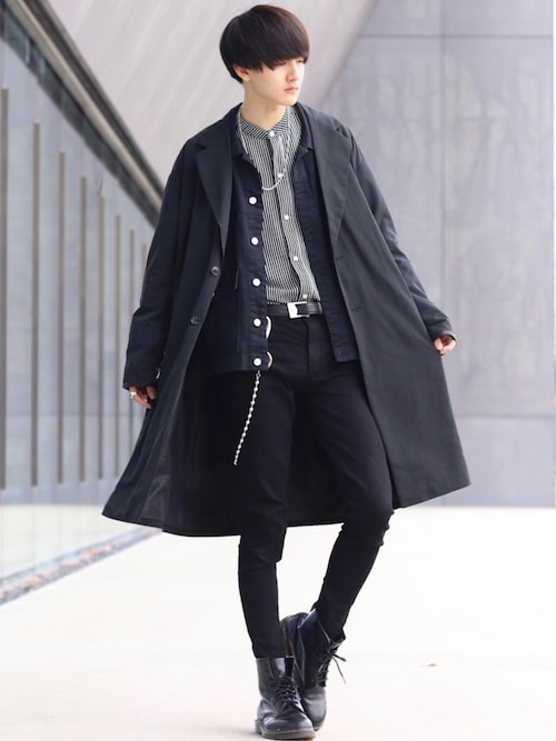 ユウ Emma Clothesのチェスターコートを使ったコーディネート Wear