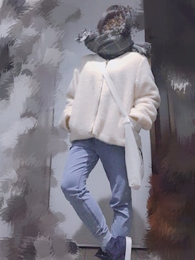 つきたん.さん(レディース・153cm)の冬コーディネート