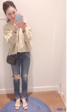「FLYMODEL（フライモデル）のアイテム」を使った、ミキリナさん（レディース・163cm）の春コーディネート