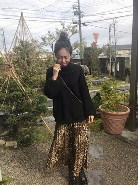 「JET LAG（ジェットラグ）のアイテム」を使った、ミキリナさん（レディース・163cm）の冬コーディネート