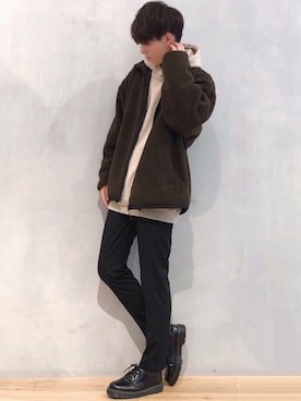 「LIDNM（リドム）のアイテム（財布/小物）」を使った、たいち / モテ男製造機 さん（メンズ・170cm）の冬コーディネート